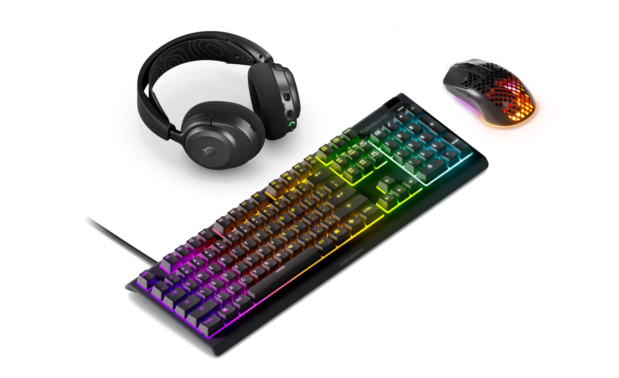 Arctis Nova 3X Wireless + Apex 3 US + Aerox 3 Wireless (2022)